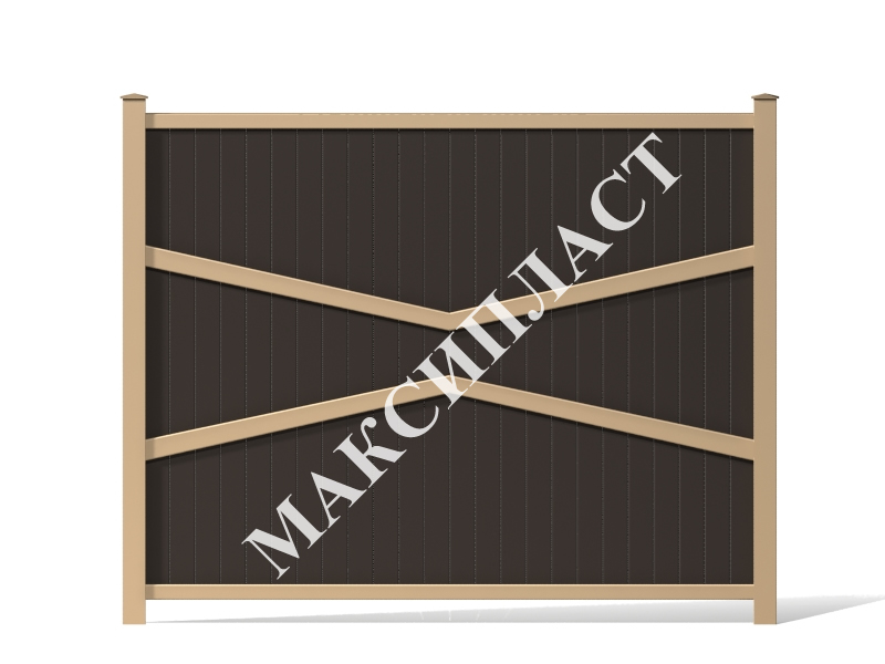 Забор для частного дома 1.5 метра высота Шарм 05